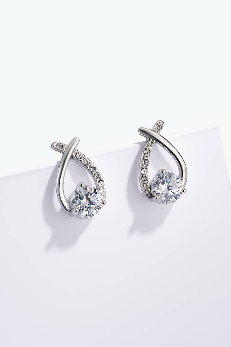 Stainless steel earrings 124AQ654