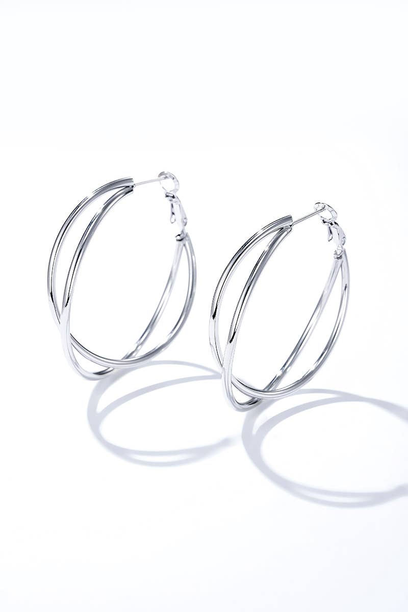 Stainless steel earrings 124AQ380