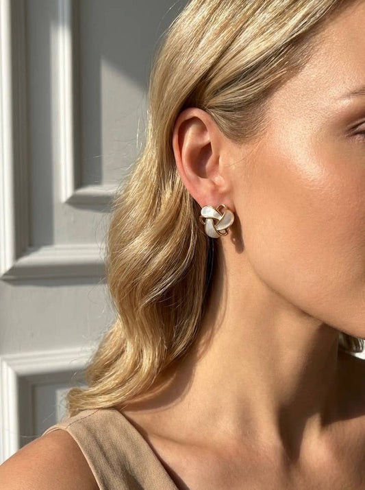 Stainless steel earrings 124AQ624