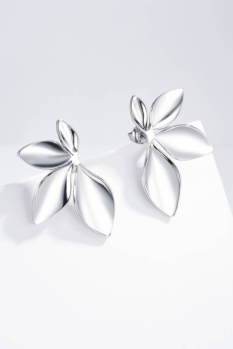 124AQ269 stainless steel earrings