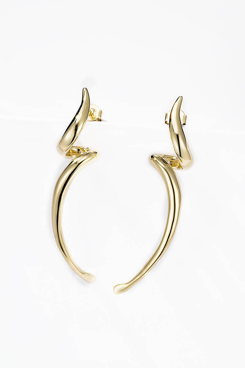 Stainless steel earrings 124AQ388