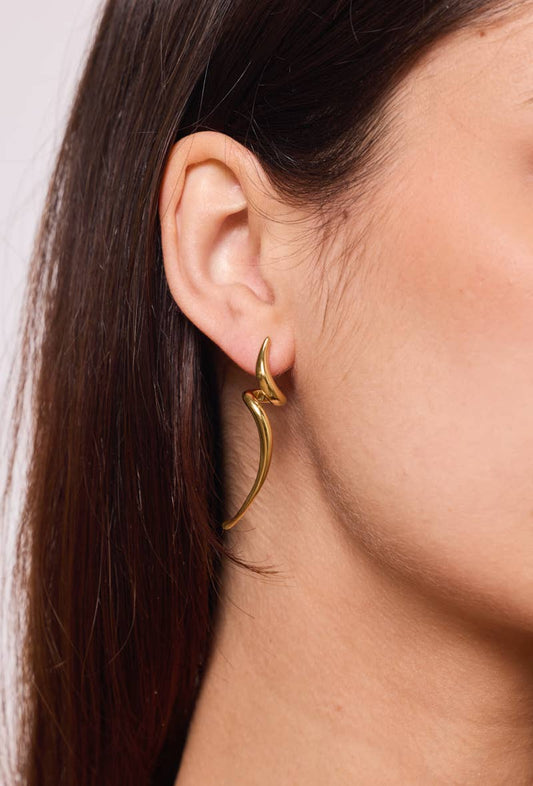 Stainless steel earrings 124AQ388
