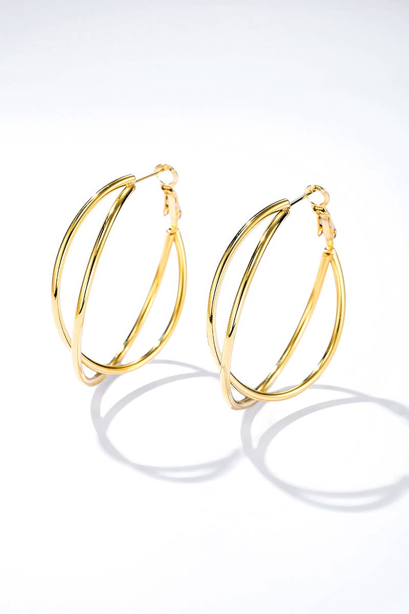 Stainless steel earrings 124AQ380