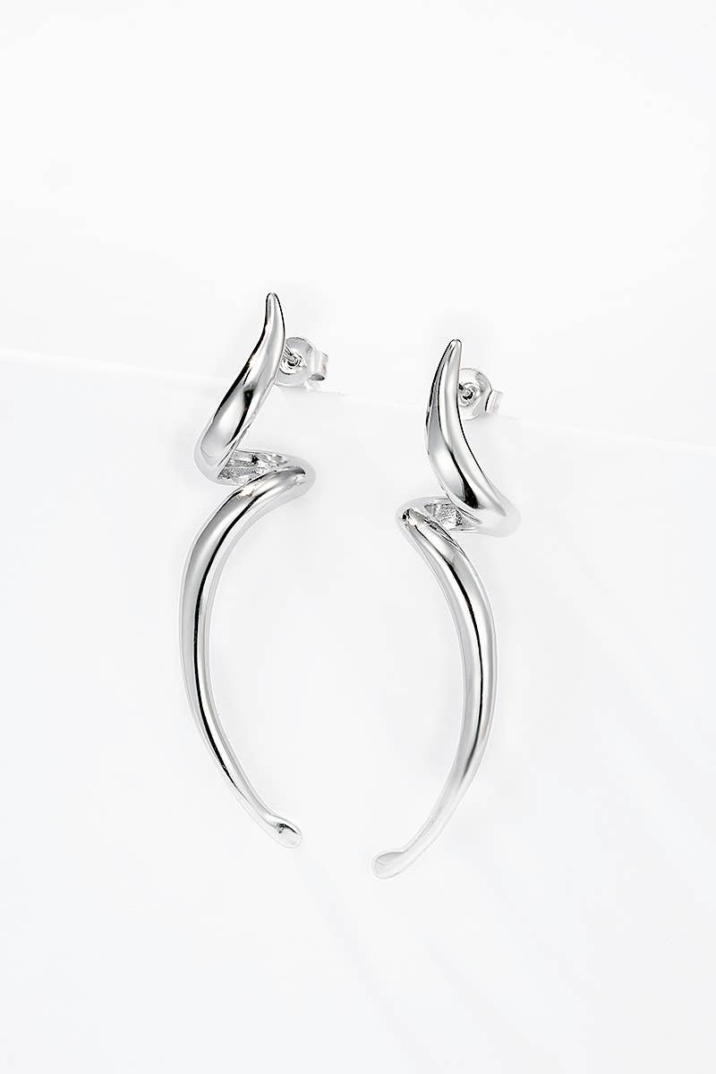 Stainless steel earrings 124AQ388